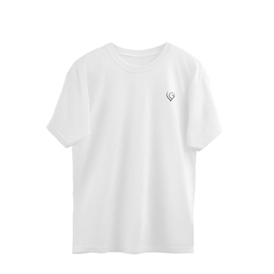 Plain (black logo) - Unisex Oversized tee